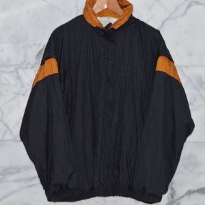 TRUE VINTAGE 90s BLACK AND BRONZE WINDBREAKER